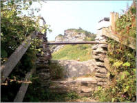 Stile leading to Tintagel golf links