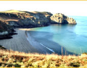 Low tide facing west - Benoath and Bossiney