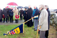 Lowering the flag