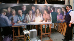 'THE LAST SUPPER' PAINTING BY NICK ST JOHN-ROSSE