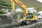 Clearing The Rubble In The River