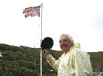 Fed Siford Harbourmaster, Salutes the Union Jack