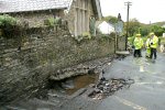 Gutter & Severe Road Damage Outside The School
