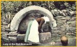 Old LadyDrawing Water From The Old Well