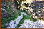 Steps Near The Waterfall