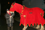 Bluey with Jo led the Procession