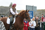 Here Comes The Messenger On Horseback