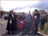 The Procession Leaves From The Visitor Centre