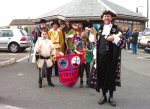 Procession Is Led by By Town Cryer, Rob Tremain