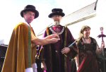 Last Year's Mayor Hands Over To Allan Sargeant, Mayor 2003