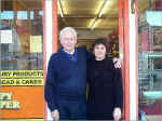 Denzil & Elaine At The Front Of The Shop