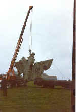 The Big Crane To Take Away The Debris