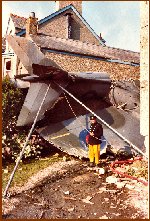 Fireman Examines The Hawker Hunter