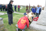 Village Children Lay Thier Crosses
