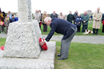 Norman Mallett, Vice Chairman Tintagel RBL Lays Wreath