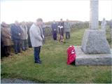 Rotary President David Flower Lays Their Wreath