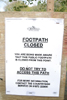 Council Closed Footpath