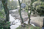 View Up Stream Showing Stone Washed Down