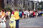 Crowd Outside King Arthur's Great Halls