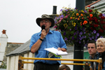 Announcer John Stratton